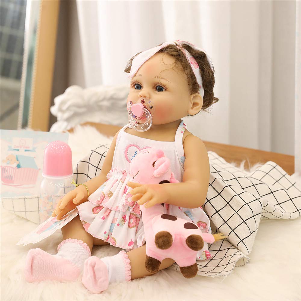 ★新品★リボーンドール フルボディー癒し系の女の子45cm フルシリコンベビー ボーちゃん Beau by Bonnie Sieben 45cm